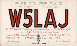 W5LAJ Silver City, NM Postcard Postcard Postcard