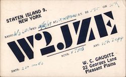 W2JZE Staten Island, NY Postcard Postcard Postcard