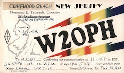 W2OPH Cliffwood Beach, NJ Postcard Postcard Postcard