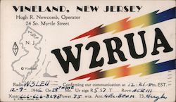 W2RUA Vineland, NJ Postcard Postcard Postcard