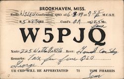 Postcard Whitworth College Brookhaven Mississippi