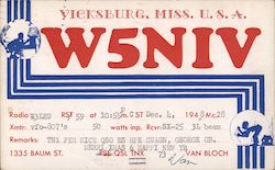 W5NIV Postcard