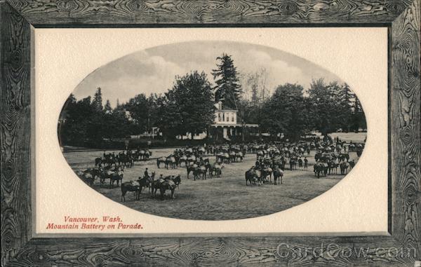 Mountain battery on parade Vancouver Washington
