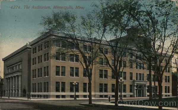 The Auditorium, Minneapolis, Minn. Minnesota