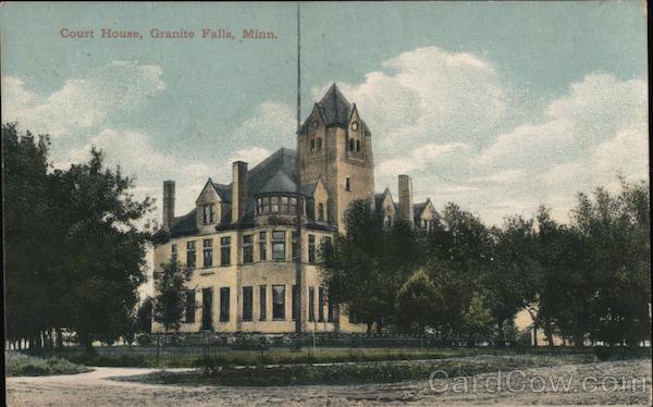 Court House Granite Falls MN Postcard Court House Granite Falls MN Postcard