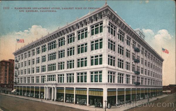 Hamburger Department Store, Largest West of Chicago Los Angeles California