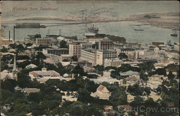 Honolulu from Punchbowl Hawaii