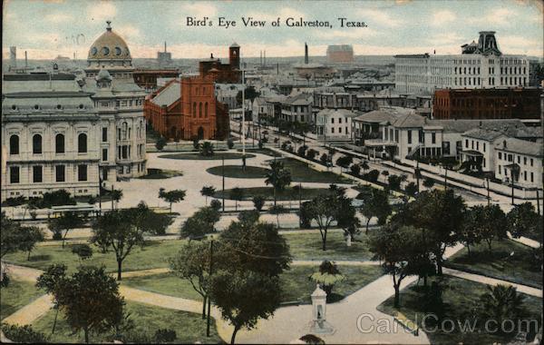 Bird's Eye View Galveston Texas