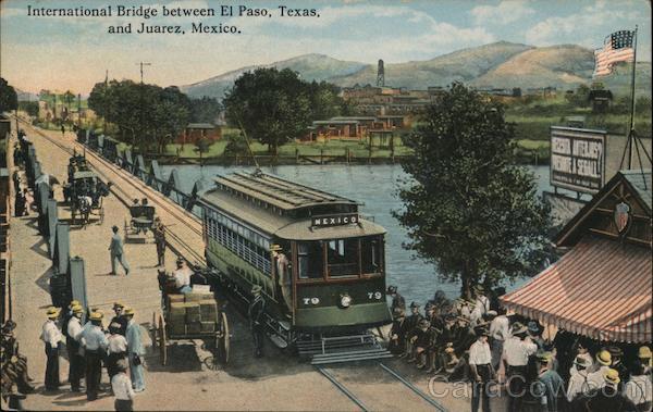 International Bridge between El Paso, Texas and Juarez, Mexico