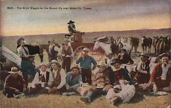 The Grub Wagon on the Round-Up Postcard