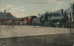 Train Time Bellefonte, PA Postcard Postcard Postcard