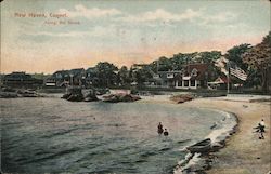 New Haven, Connct. Along the Shore. Postcard