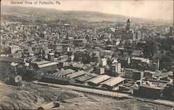 General View Pottsville, PA Postcard Postcard Postcard