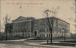 West Side High School Postcard