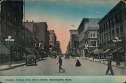 Nicollet Avenue From Ninth Street Postcard