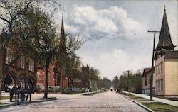 West Third St., north from Myrtle Postcard