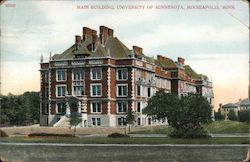 Main Building, University of Minnesota Postcard