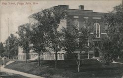High School, Fergus Falls, Minn. Minnesota Postcard Postcard Postcard