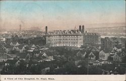 A view of City Hospital Postcard