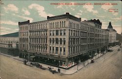 Syndicate Block-Nicollet Avenue Postcard