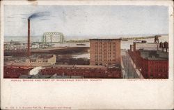 Aerial Bridge and Part of Wholesale Section Postcard