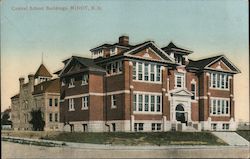 Central School Buildings Postcard