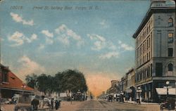 Front Street looking East Fargo, ND Postcard Postcard Postcard