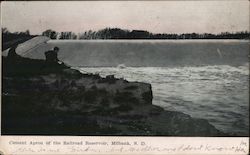 Cement Apron of the Railroad Reservoir Postcard
