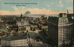 Bird's Eye View, East from Majestic Building Postcard