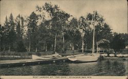 Boat Landing at "The Cove" Postcard