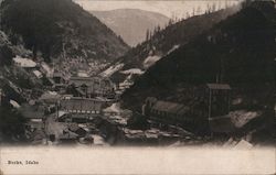 Mining Town in Burke Canyon Idaho Postcard Postcard Postcard