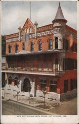 New Hot Springs Bath House Postcard