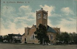 M.E. Church, Madison, S.D. Postcard