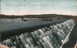 50,000 Acre Irregation Dam Belle Fourche, SD Postcard Postcard Postcard