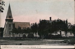 Congregational Church and Parsonage Postcard