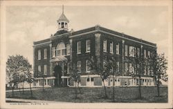 High School Platte, SD Postcard Postcard Postcard