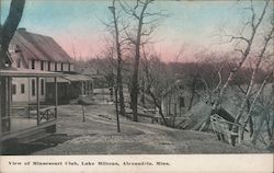 View of Minnesouri Club, Lake Miltona Postcard