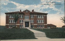 Main Building, Nebraska School of Agriculture Postcard