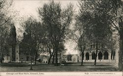 Chicago and Blair Halls Grinnell, IA Postcard Postcard Postcard