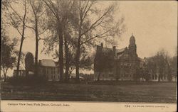 Campus View from Park Street Grinnell, IA Postcard Postcard Postcard