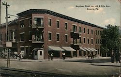 Keystone Hotel cor. 4th & Eric Ave. Postcard