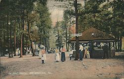 Ice Cream Stand in the Park Postcard