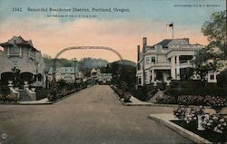 Beautiful Residence District Postcard