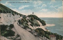 Diamond Head and Lighthouse Postcard