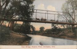 East Bridge, Washita River Chickasha, OK Postcard Postcard Postcard