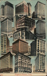 Progress in Houston - Buildings Postcard