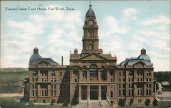Tarrant County Court House Fort Worth, TX Postcard Postcard Postcard