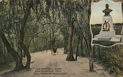 Brackenridge Park and Mahncke Monument Postcard