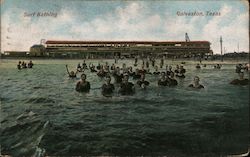 Surf Bathing Postcard