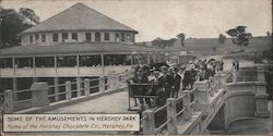 Some of the amusements in Hershey Park - Home of the Hershey Chocolate Co. Pennsylvania Postcard Postcard Postcard